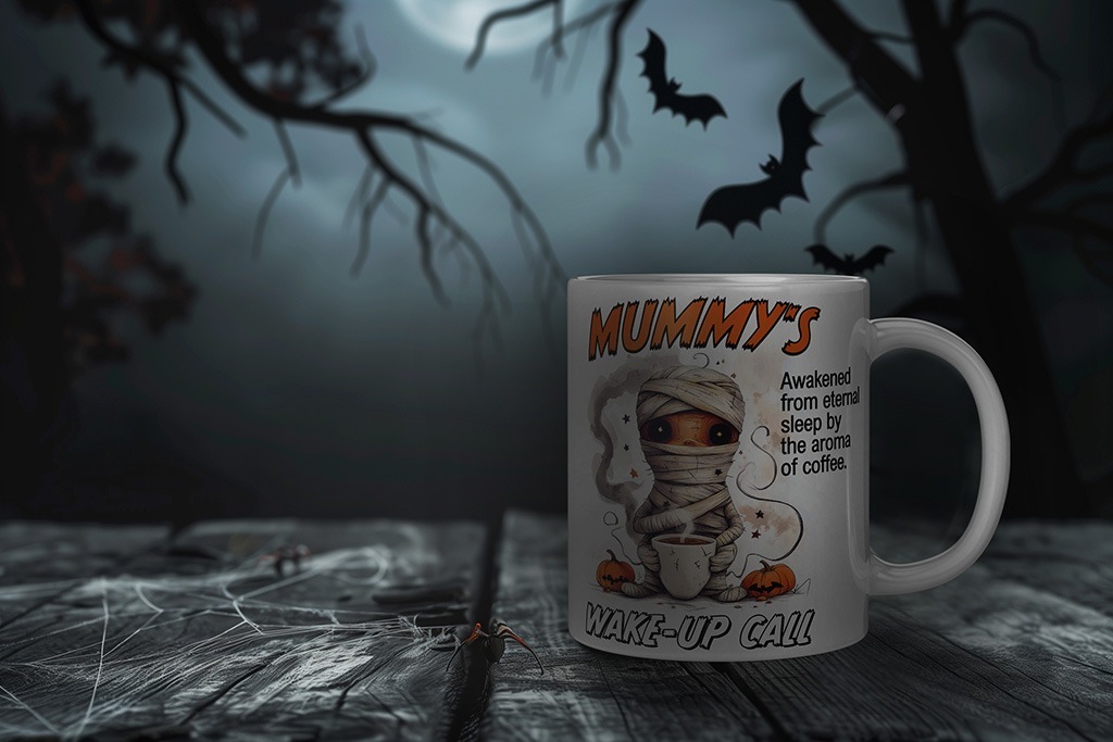 Halloween Tasse mit Mumie